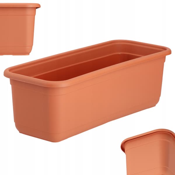 KADAX Balkonkasse 40 cm Urtepotte Urtepotte Balkon Urtepotte Terrakotta
