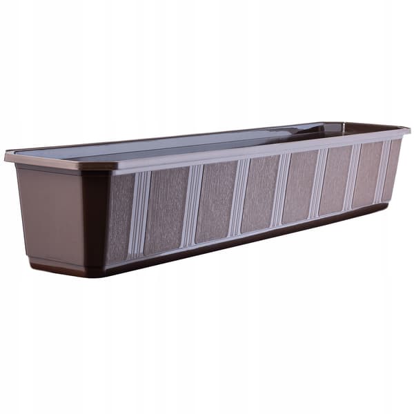 KADAX Balkonkasse 80 cm Urtepotte Urtepotte Balkon Brun