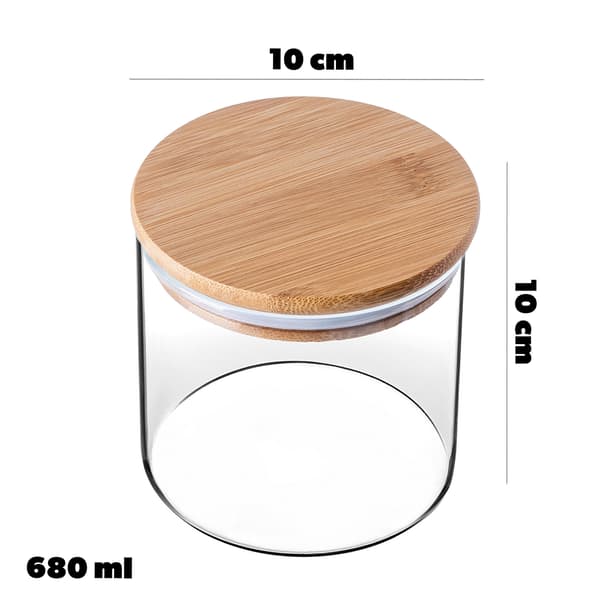 KADAX Matbehållare Pasta Glas Kryddburk med Lock 680 ml