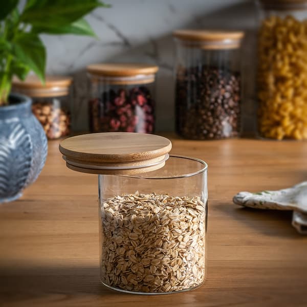 KADAX Matbehållare Pasta Glas Kryddburk med lock 800 ml