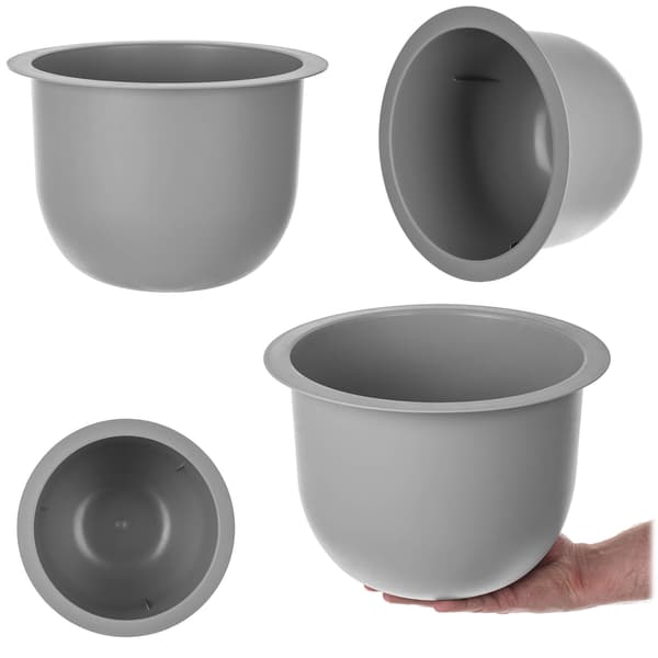 KADAX Loft Rund Blomkrukinsats, Grå 29 cm