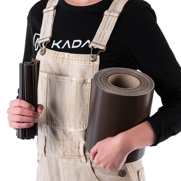 KADAX Hegnsafdækningstape til hegnspaneler, Hegn, UV-beskyttelse, 20 klips, 19x35M