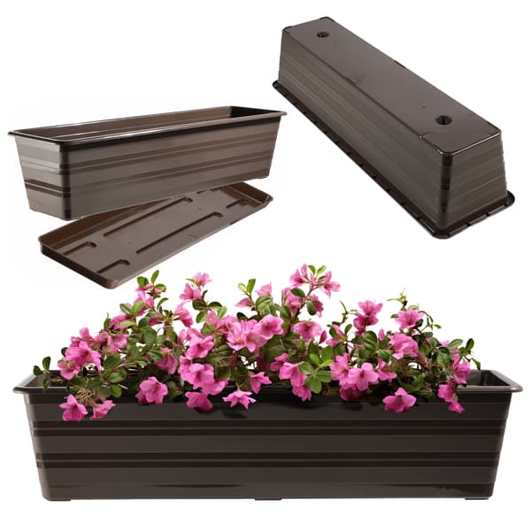 KADAX Balkonkasse 60 cm Urtepotte Urtepottestativ Balkon Blomsterstativ