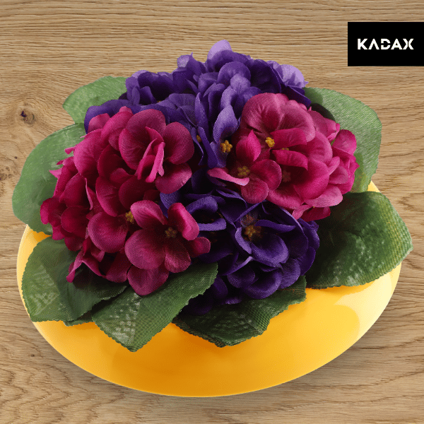 KADAX Urtepotteskjuler til Kompositioner Dekorationer Ikebana Base Gul 9cm