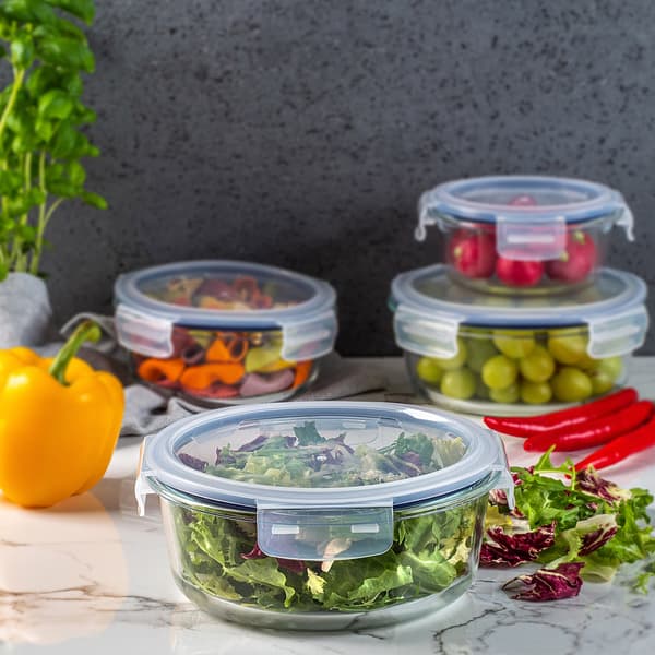 KADAX Glasmatbehållare 1300ml Med Lock Matlåda