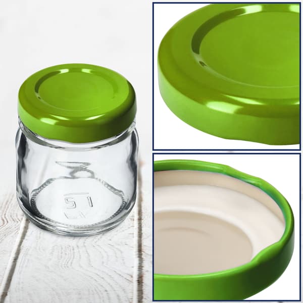 KADAX 10 stk. glaskrukke 40 ml til honning, krydderier, gave + låg