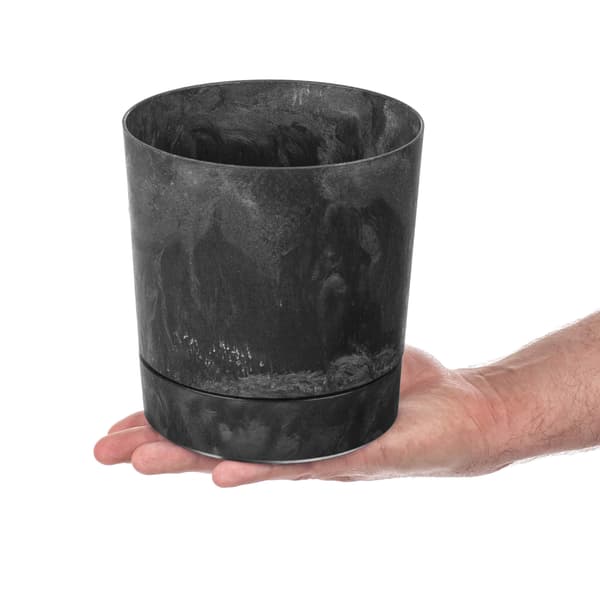KADAX Urtepotte Urtepotte med Stander Plastik Rund 14,5 cm