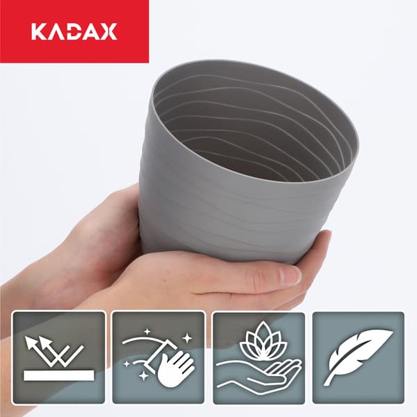 KADAX Urtepotte, Urtepotte, Grå, Rund, 13 cm, Plast