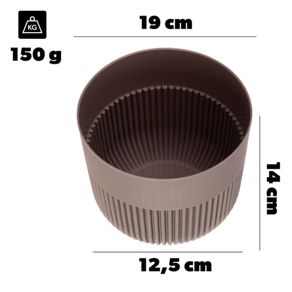 KADAX Doniczka Alia DAL19 beż mat <10> K16437