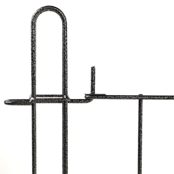 KADAX Trädgårdsgrind, Metallpanelgrind för Staket med Stolpar 93x72cm