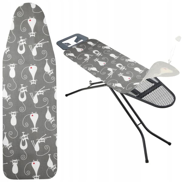 KADAX Strykbrädeöverdrag 130x45 cm Stretchbrädeöverdrag Katter