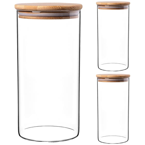 KADAX Matbehållare Pasta Glas Kryddburk med Lock 1,4L
