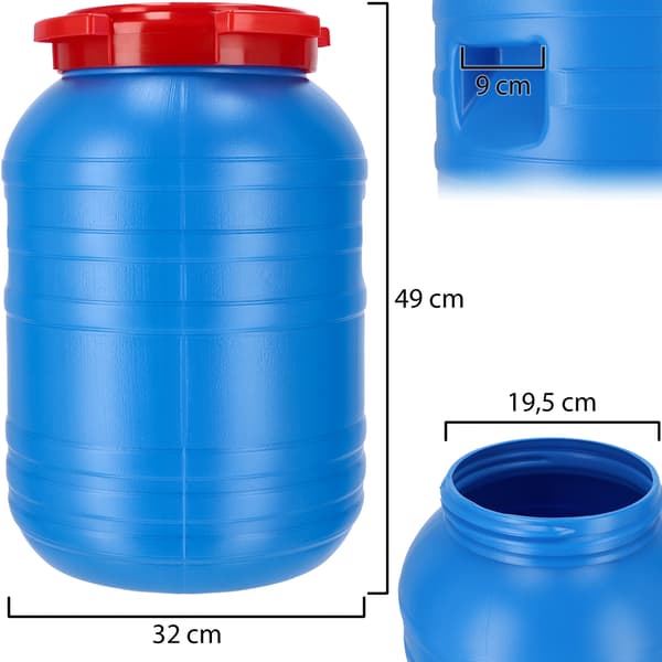 KADAX plasttunna 30L för inläggning av kålgurkor för regnvatten Certifikat