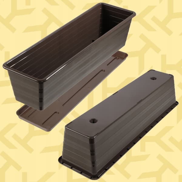 KADAX Balkonkasse 60 cm Urtepotte Urtepottestativ Balkon Blomsterstativ