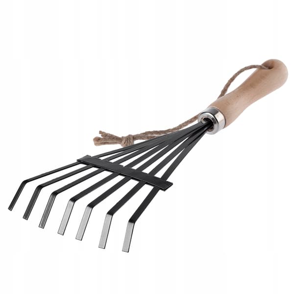 KADAX Lille Metal Haverive 37 cm Vifteformet Træskaft