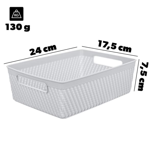 KADAX Korgorganisatör Förvaringslåda Universal 24x17,5 cm