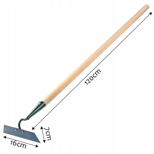 KADAX Havehakke til ukrudtsgravning 16 cm krog 120 cm