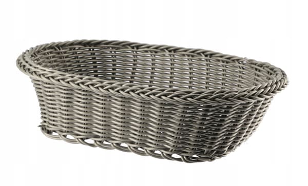 KADAX Korg för frukt, grönsaker, bröd, bestick, bord, korg, grå oval