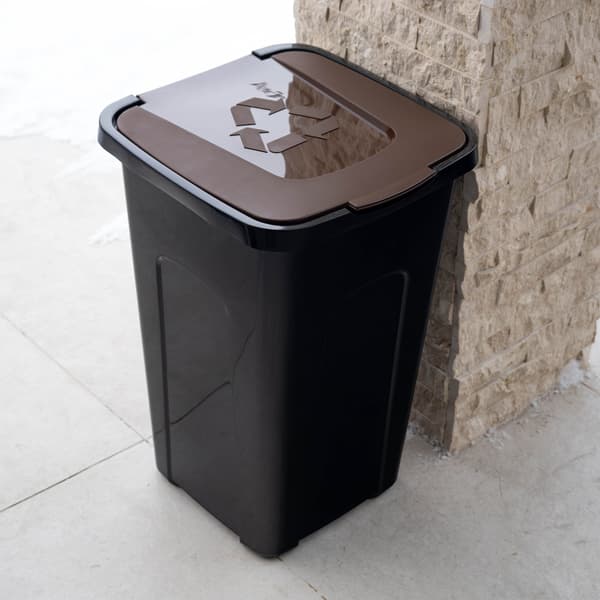 KADAX Affaldssorteringsspand 50L Brun Bio