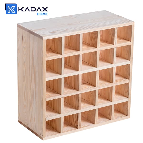 KADAX Vinställ Träställ 25 Flaskor Alkoholskåp Vardagsrum 52cm
