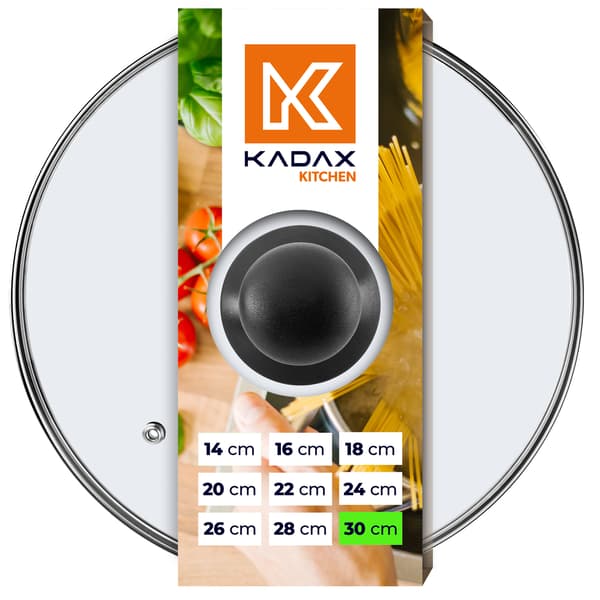KADAX glaslåg 30cm gryde universal varmebestandig