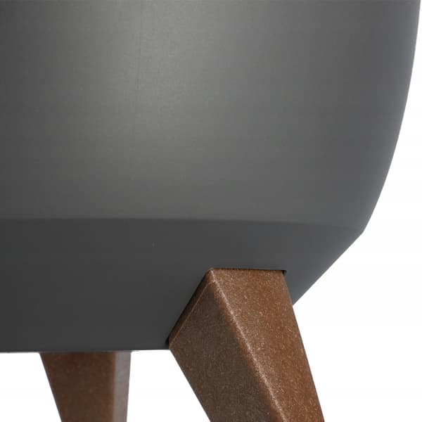 KADAX Blomkruka, Planter, Lock, Ben, Insats, Blomställning, 29 cm, Antracit, Skål, 2 st.