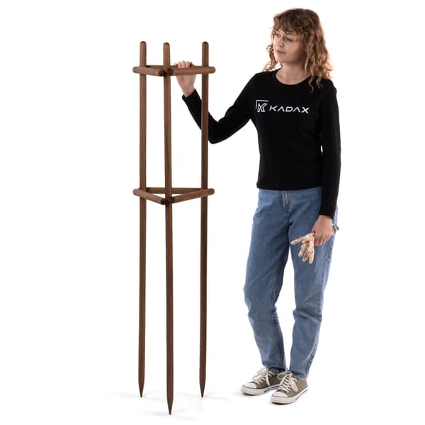 KADAX Støtte til planter, træer, buske, imprægneret støtte, trekant, stærk, 150 cm