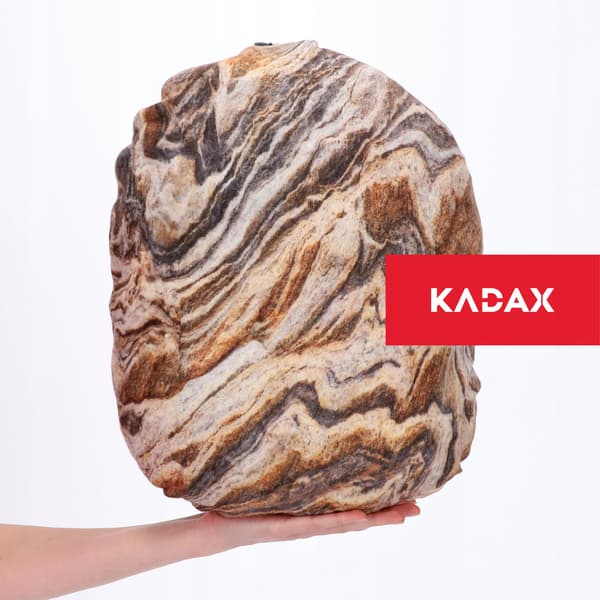 KADAX Dekorativ Pude 38x30 Til Stuen Jasiek Blød Stenform