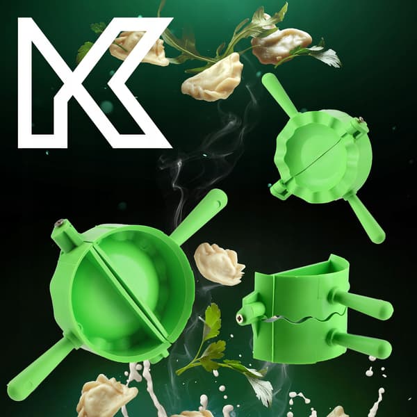 KADAX Dumplingform, Dumplingskärare, Dumplingmaskin, Form, 2 st.