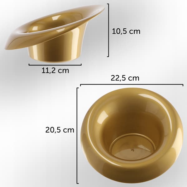KADAX Urtepotteskjuler til Kompositioner Dekorationer Ikebana Base Guld 12cm