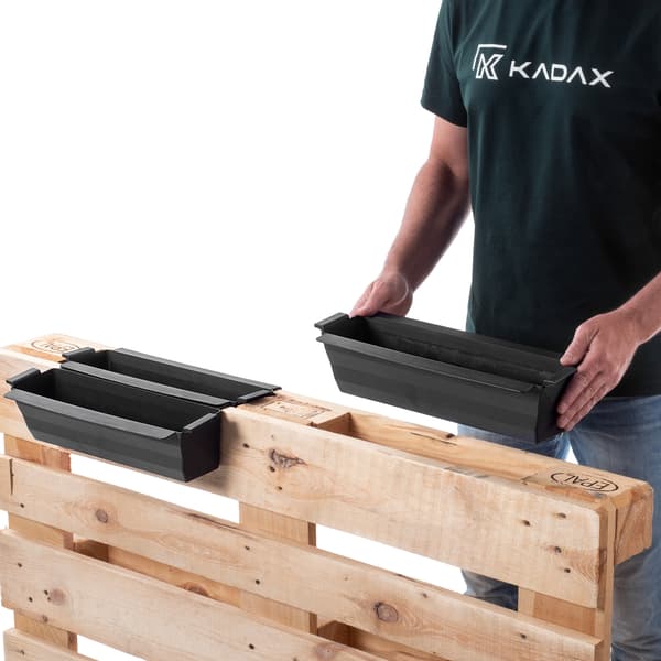 KADAX Blomkruka Blomkrukor För Europapallar Låda 40cm Blomkruka 6 st