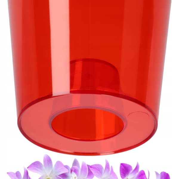 KADAX Urtepotte Orkidé Planter Plastik Urtepotte Rød Stærk 12cm