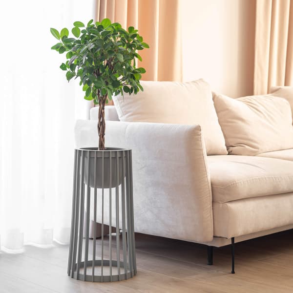 KADAX Loft Rund Urtepotteindsats, Grå 29 cm