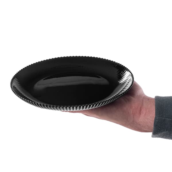 KADAX 3x Desserttallrikar 19 cm Kaktallrikar Räfflade Glastallrikar Små