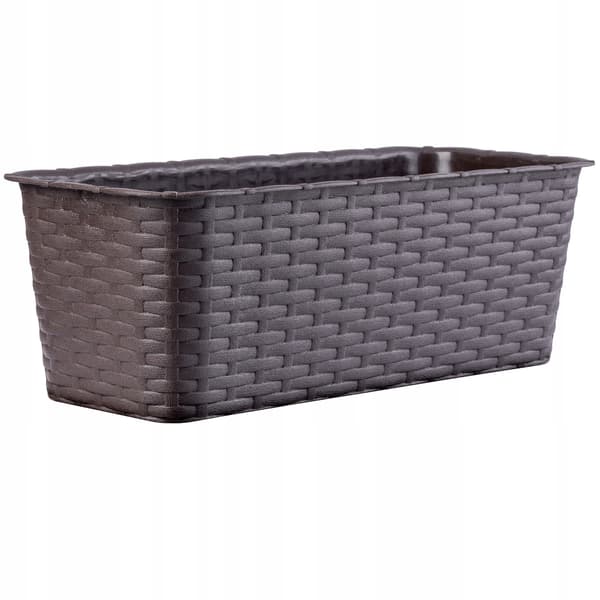 KADAX Balkonkasse 40 cm Urtepotte Urtepotte Balkon Brun