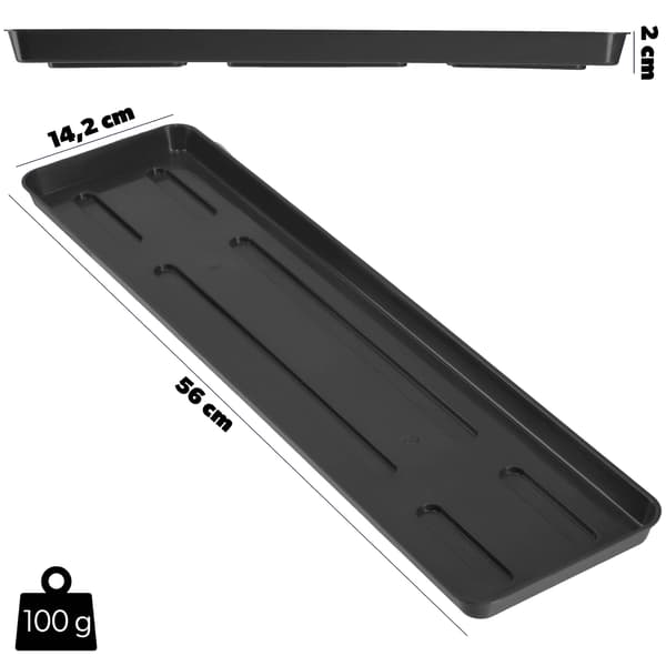 KADAX Urtepottestativ 60cm Balkonkasse Plastbakke