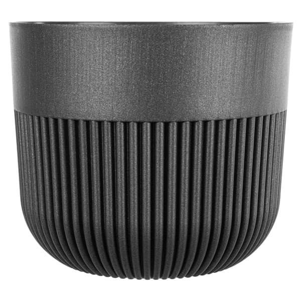 KADAX Urtepotte, Urtepottedæksel, 13 cm, Plast, Rund, Ribbet, Grafit