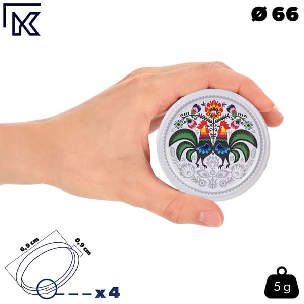 KADAX Korkar för burkar, Lock, Fi66, Skruvkorkar för burkar, 4-Lås, 10 st.