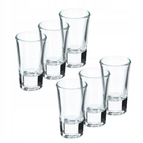 KADAX Shotglas för vodka, likör och likör 25 ml, set med 6 glas