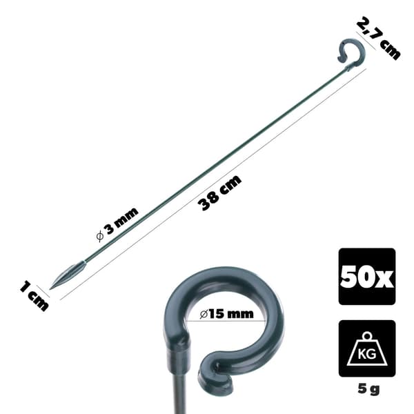 KADAX Podpory do roślin 10szt 17cm P25561B pakiet