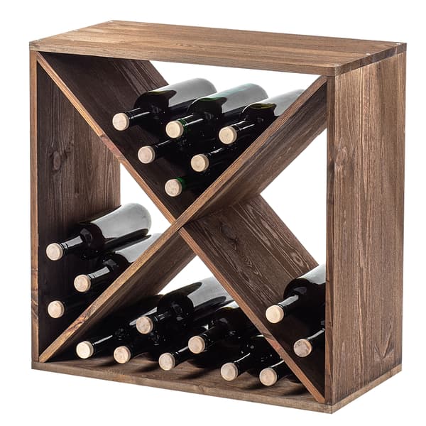 KADAX puinen viiniteline 32 pullolle alkoholikaappi olohuoneeseen 52 cm