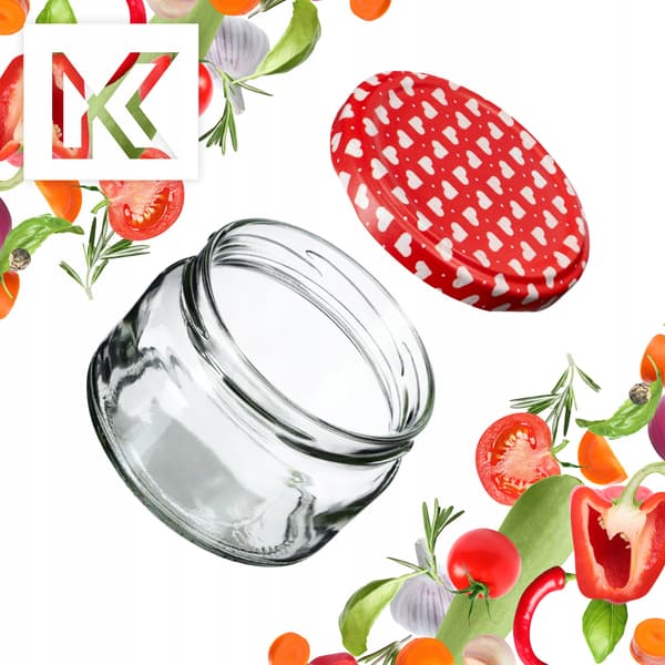 KADAX 10 st burkar 250 ml glas för sylt, honung + korkar Fi82