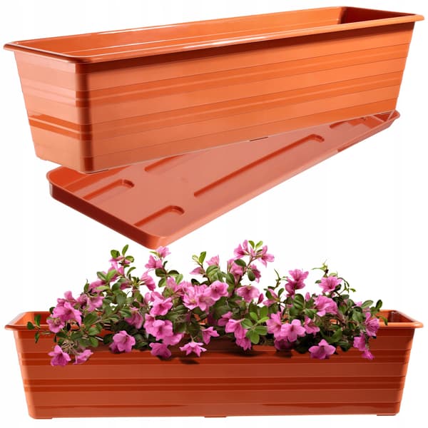 KADAX Balkonkasse 60 cm Urtepotte Urtepottestativ Balkon Blomsterstativ
