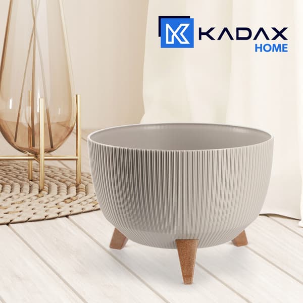 KADAX-kukkaruukku, jaloilla, suuri pyöreä kulho, 33 cm