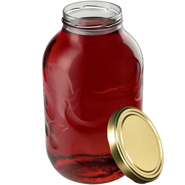 KADAX Glasburk 5L Gurka 5000ml + Kork Fi 100 Mönster
