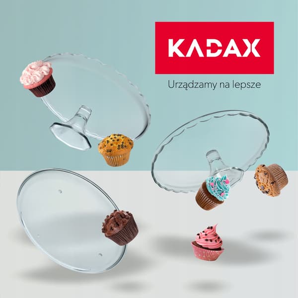 KADAX Kakkuteline Lasi Hedelmälautanen Jalalla 32 cm