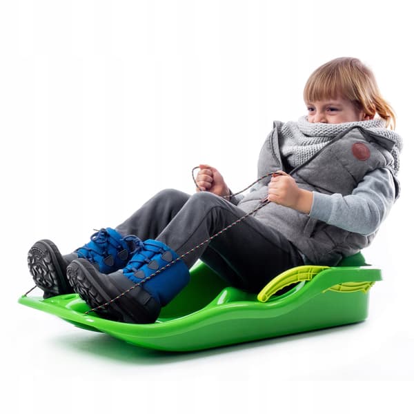 KADAX Bobslide med broms, plast, stor, med snöre