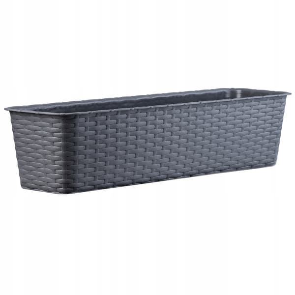 KADAX Balkonkasse 60 cm Urtepotte Urtepotte Balkon Grafit