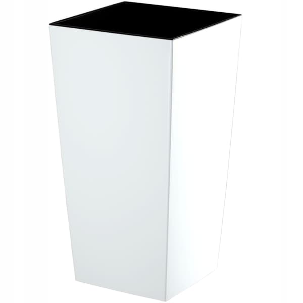 KADAX Blomkruka Trädgårdskruka + Insats 24 x 47 cm Hög Stor Vit Glansblomma
