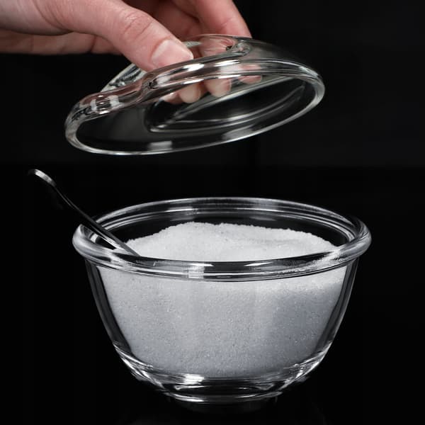 KADAX Sockerskål Sockerskål Med Lock Glas Sockerbehållare Elegant